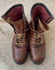 Red Wing Vintage Leather Insulated Steel Toe Work Boots Mens 8.5 D 4412