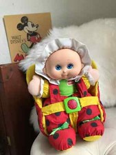 20⚜️ Antique Plush Doll Cuddly Toy With Baby Holder Playskool Ladybug