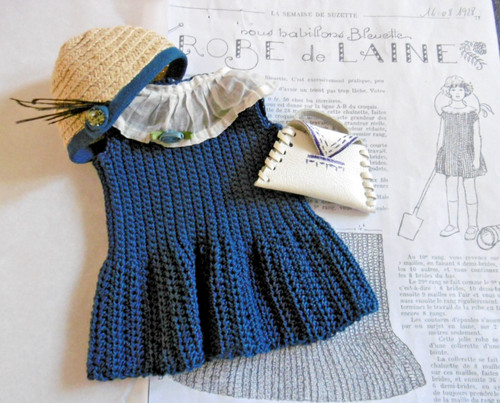Ensemble pour poupée - poupée, bleuette