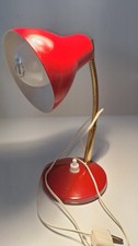 Cocotte small metal bedside desk lamp 60s - 70s red color