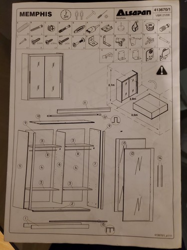 Armoire memphis miroirs - armoire, 2