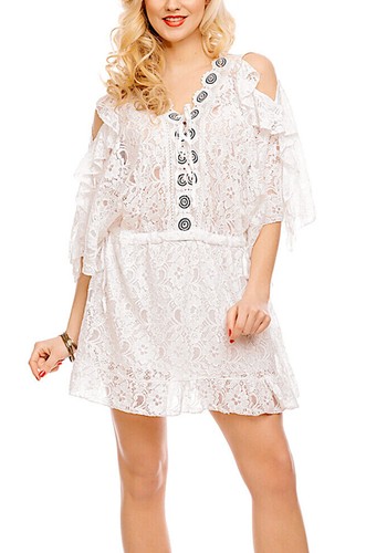 Mini robe longue transparente - mini,