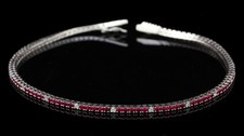 Bracelet Tennis Or Blanc 18KT