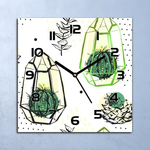 Horloge murale design verre - horloge,