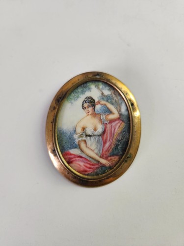 Ancienne broche portrait - ancienne,