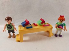 nice kid with Playmobil desk (school, class, furniture) 1006