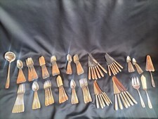 SFAM / Ménagère en métal argenté & inox 111 pièces / Art Déco / Couteaux