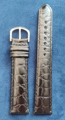 Bracelet montre cuir noir - bracelet,