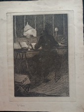 GRAVURE ORIGINALE A L'EAUX