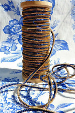 OLD ARTIFICIAL SILK AND CINNAMON SOUTACHE BRAID 19th century!