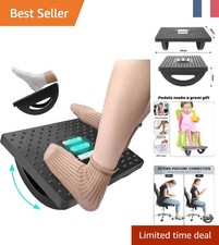 Repose-Pieds avec Effet Massage - Ergonomique et Portable pour Bureau et Maison