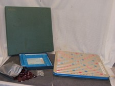 SCRABBLE DELUXE EDITION ROTATING BOARD GAME 1966**COMPLETE**SELCHOW & RIGHTER