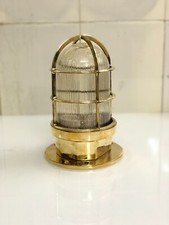 Plafonnier/applique murale ancienne cloison en laiton marine bateau récupéré ...