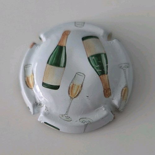 Capsule champagne blanche - "champagne",