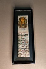Egyptian alphabet painting, coaster frame, hieroglyphics, cultural decoration