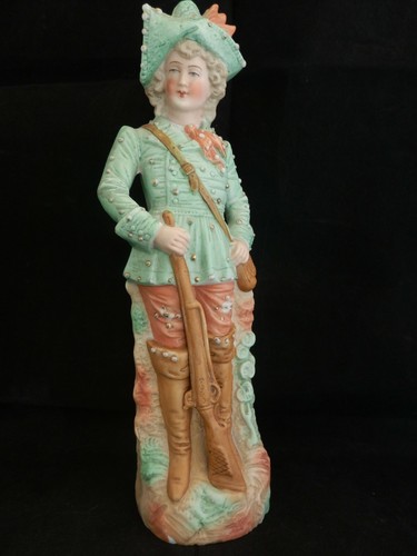 Statuette chasseur fusil - statuette, au