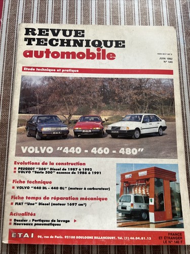 Revue technique volvo 440 - revue, 460