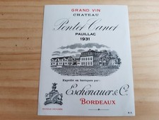 étiquette vin Chateau Pontet