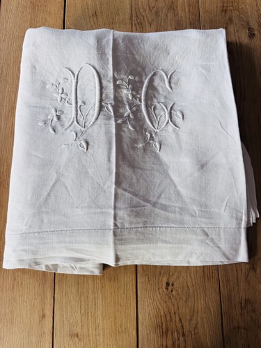 Drap lin avec jour - en,