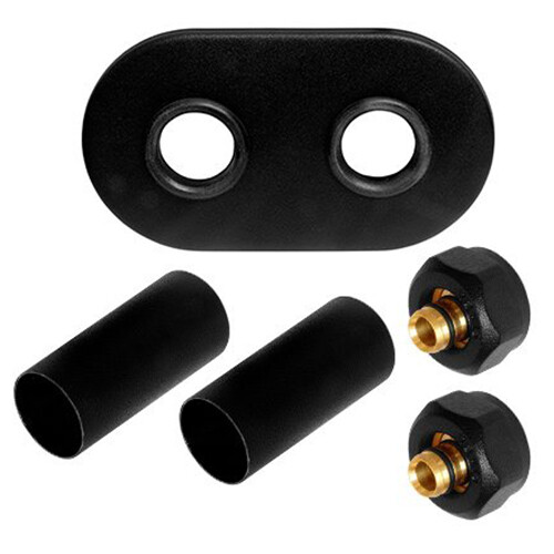 Noir métal collier pex - métal, +2x