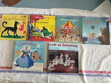 Lot de 6 disques 45T,33T pour enfants anciens Disney Et Autres....  En Tbe 