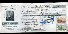 PARIS (VII°) FACTORY de BOUCHON LIEGE "J. PONTNEAU" illustrated BUCHERON in 1929