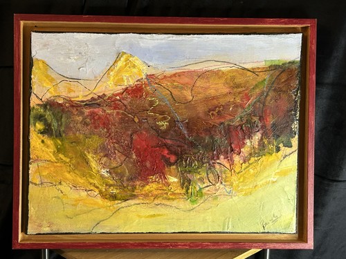 Huile sur toile abstraite