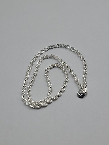 Chaine corde argent 925 - en,