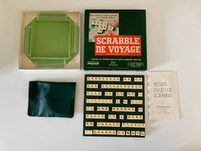 724⚜️ Ancien Jeu de Société et de Lettres Scrabble de Voyage Complet Vintage