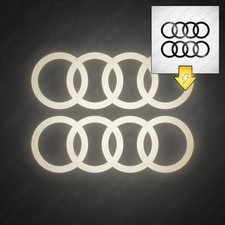 2 stickers AUDI 16 cm NOIR