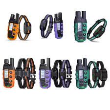 Collier dressage chien anti-aboiement 3-55Kg rechargeable télécommande 1/2 chien