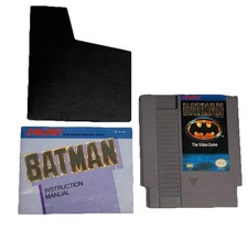 Batman: The Video Game NES Nintendo 1990 Tested/Working w/ Manual