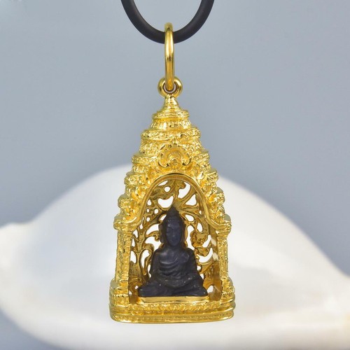 Bouddha image vermillon - image,