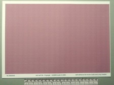 Sticker tuile rouge pour toiture _ calibre N (échelle 1:160) - Feuille A4 297x21