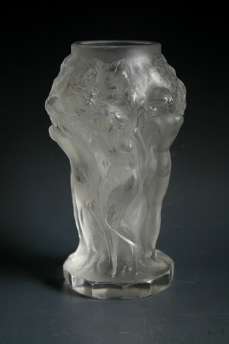Vase verre bohème art deco - vase, en