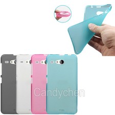 Soft Silicone Gel TPU Back Case Cover + LCD Film For Acer Liquid Various Phones