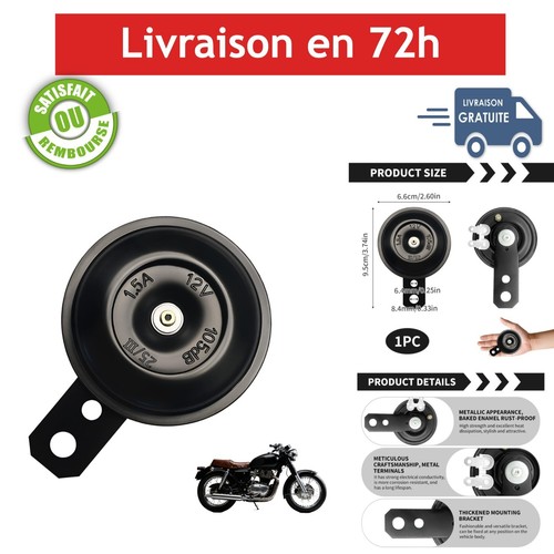 Klaxon moto 12v universel - moto,