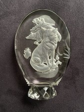 Presse-papier Renards Cristal