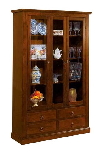 Vitrine bibliothèque salon - vitrine,