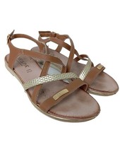 SCAPA Sandales à lanière Dames Sandales T EU 38 brun-doré style décontracté