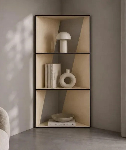 Corner triangle floor shelf - triangle,