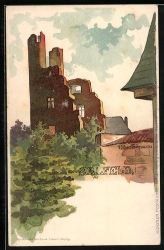 Lithographie champ salle - lithographie,