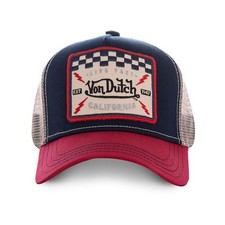 Chapeau von dutch square casquette rouge marine