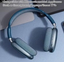 Casque Bluetooth Bleu, Sans