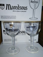 Lot de 6 verres bière maredsous 25cl tradition bénédictine no heineken leffe