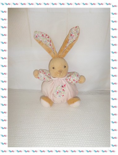 Doudou lapin boule rose - -,
