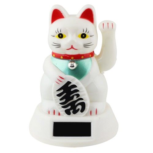 Chat chanceux signe porte