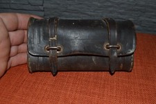 Ancienne trousse à vélo, sacoche à outils en cuir (A sauver)