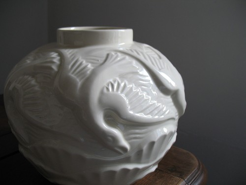 Vase art déco faïence - vase, en