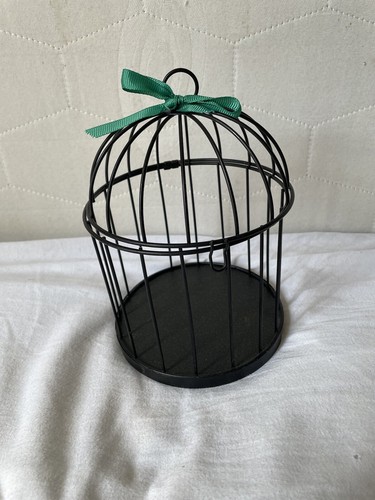 Cage décoration noire ruban - décoration,